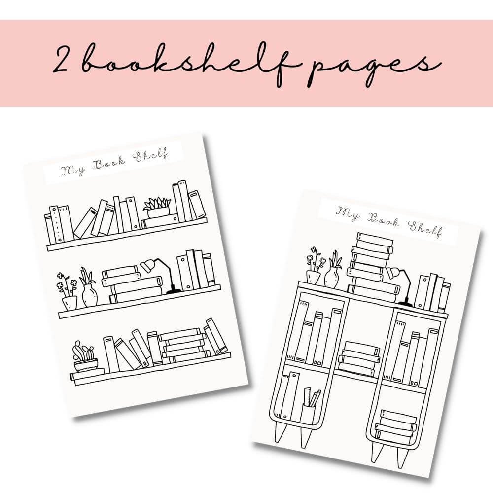 PLR Pink Reading Planner | Editable Book Tracker & Journal Templates
