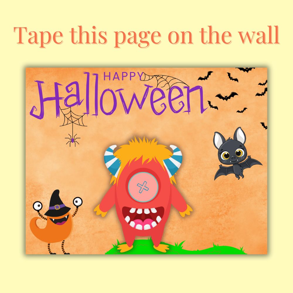 Pin the Eyeball on the Monster – Halloween Party Game