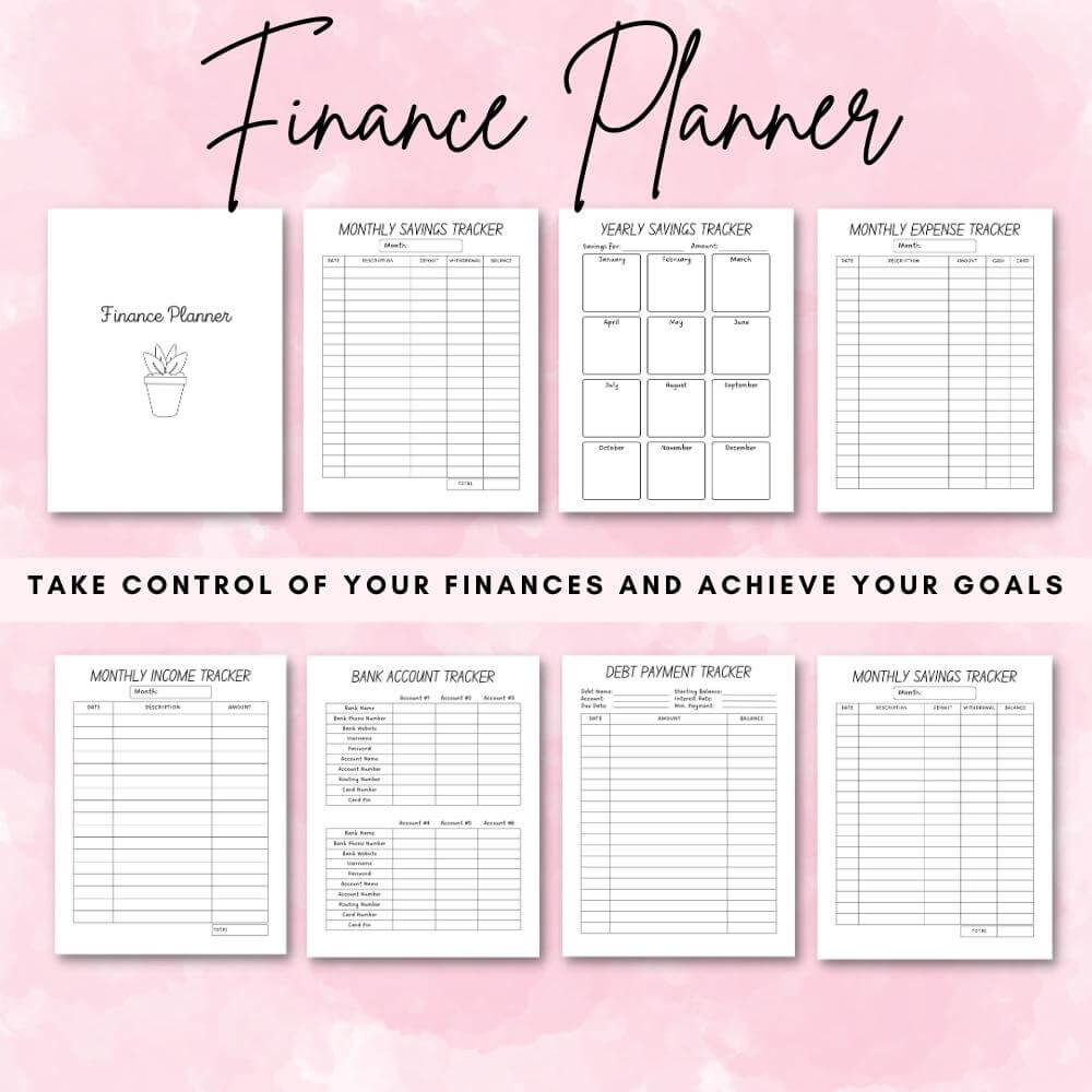 Home Management Planner & Binder | Organize Chores Budgets & Schedules