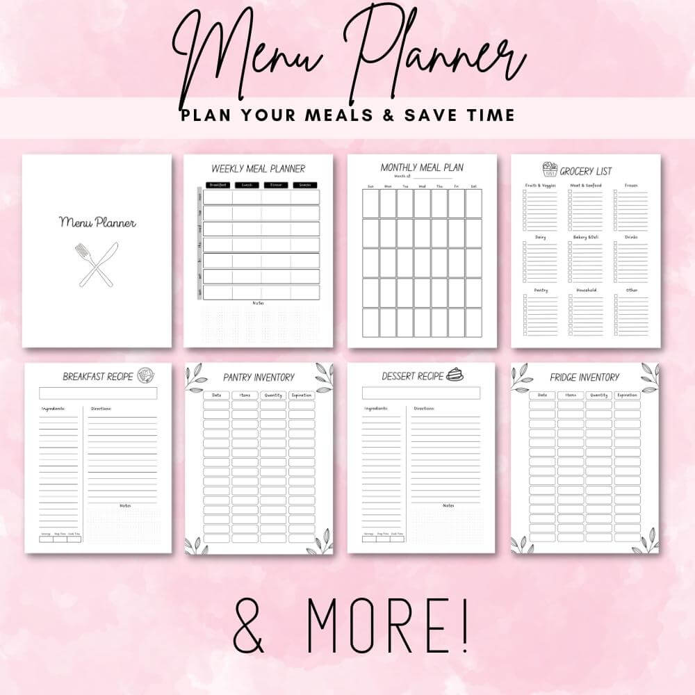 Home Management Planner & Binder | Organize Chores Budgets & Schedules