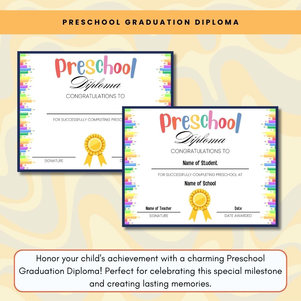 Preschool Graduation Bundle – Printable Celebration Kit
