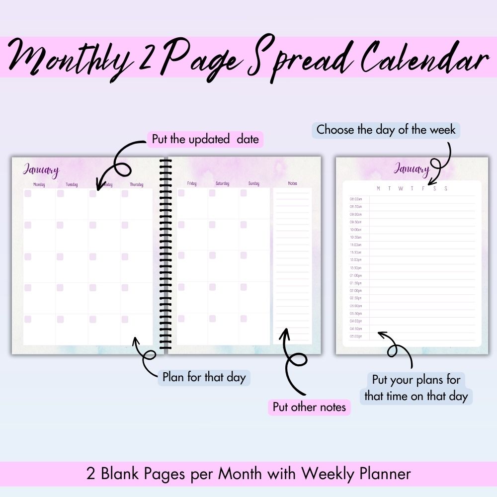 PLR Purple House Sitter Planner | Editable Home Organizer Templates