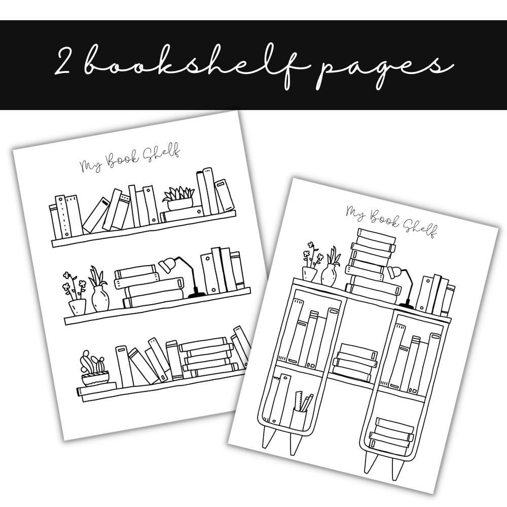 Black & White Reading Planner