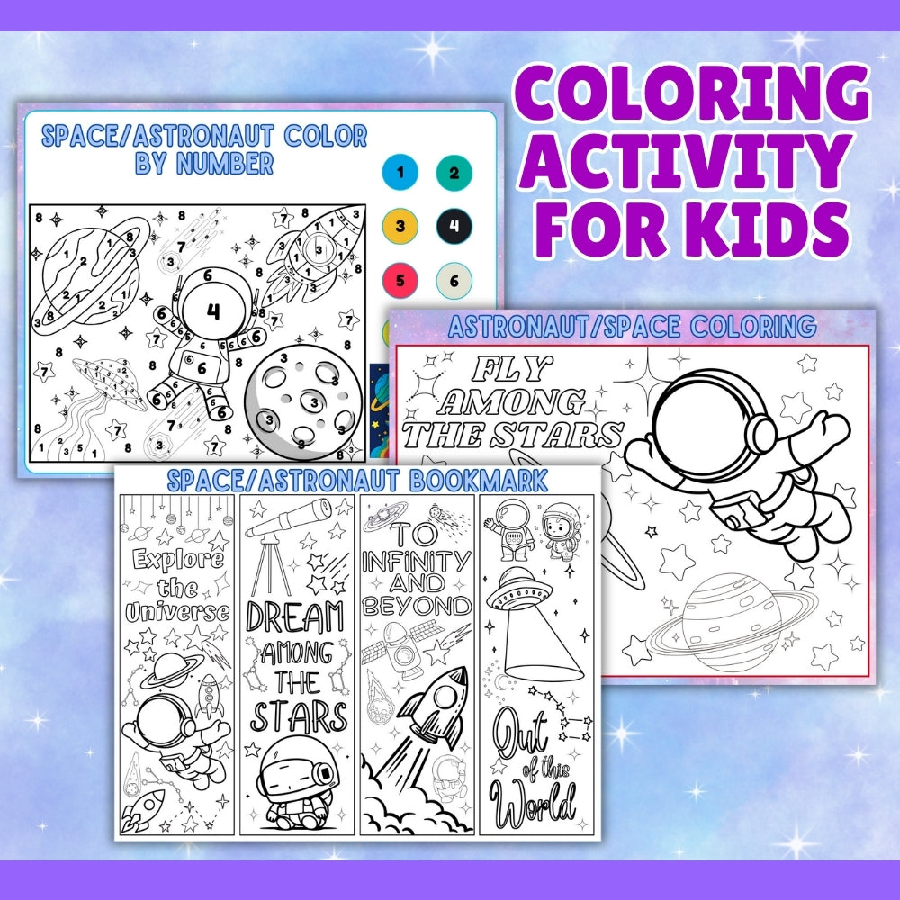 Space Astronaut Kid Craft Bundle – Printable Activities