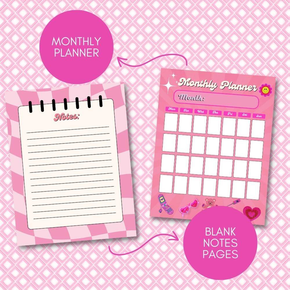 Spring Journal in Y2K Theme