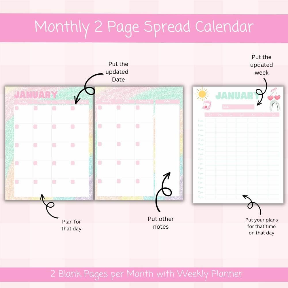 Spring Journal – 113 Page Cheerful Theme Printable