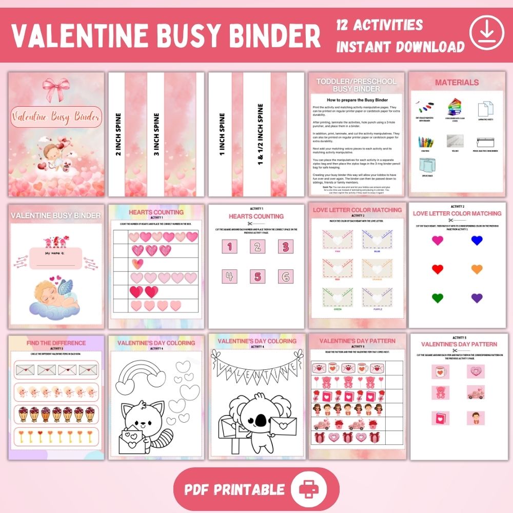 Valentine's Busy Binder