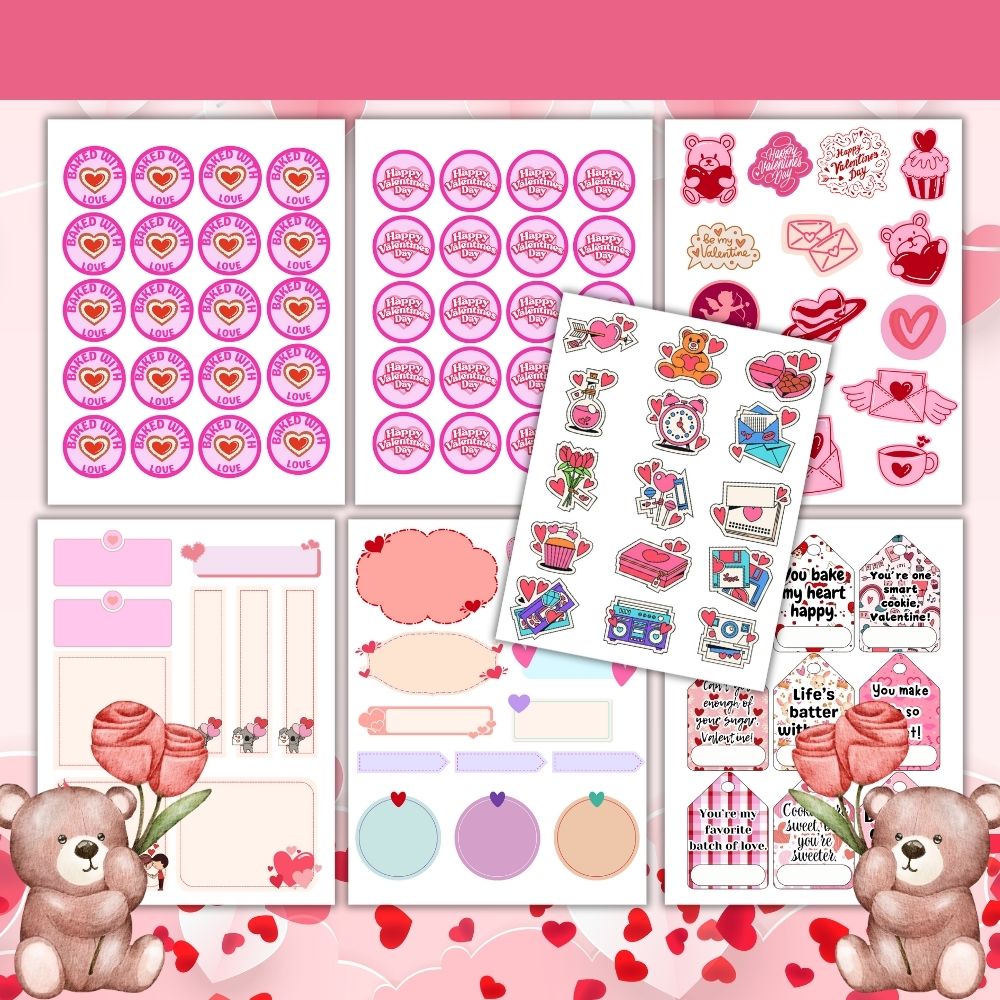 Valentine Cookie Kit Printable Bundle
