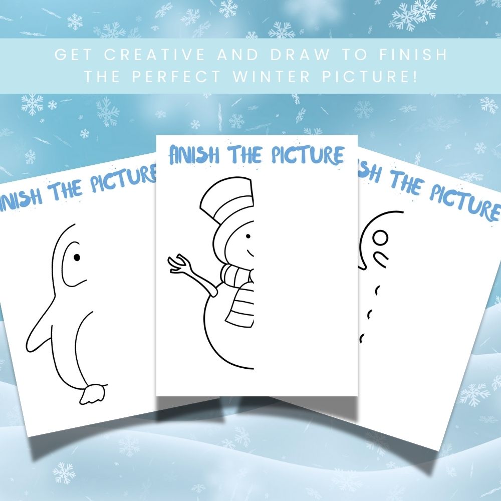 Printable Winter Boredom Buster Pack – 25 Pages Fun