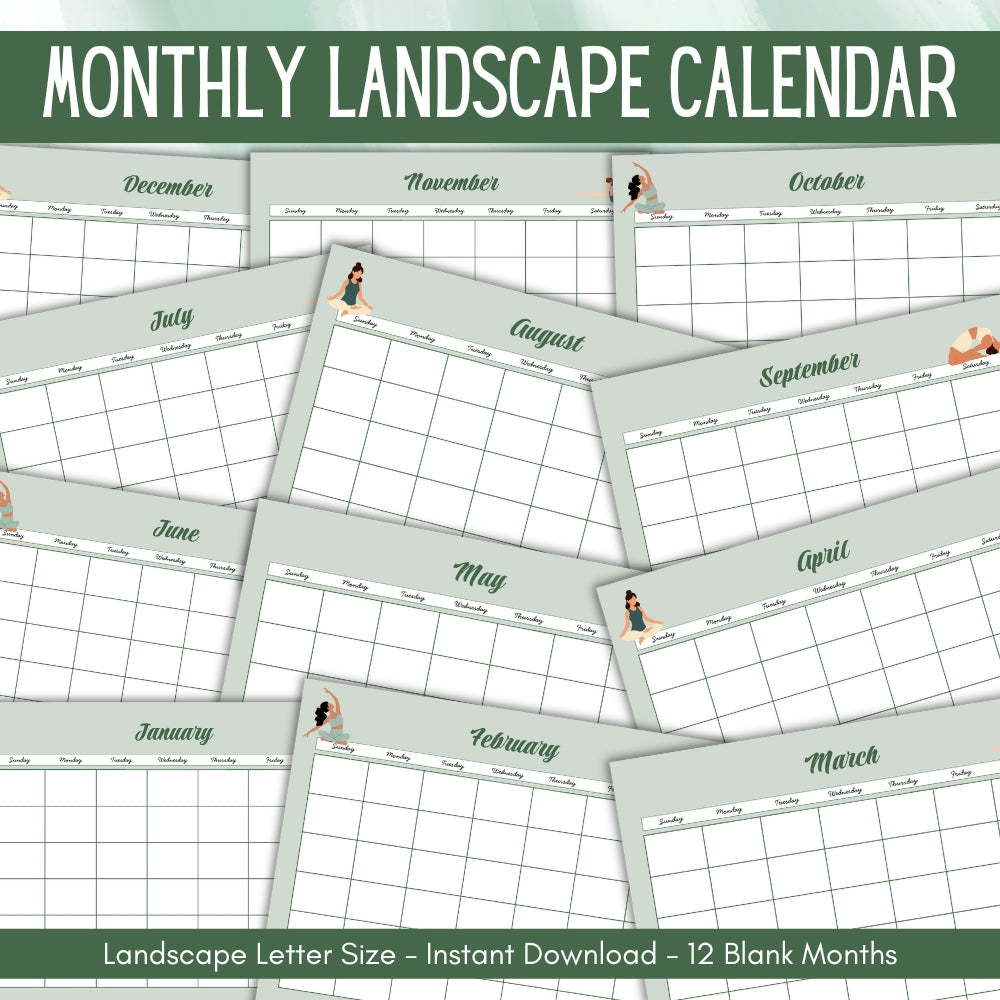 PLR Yoga Journal & Planner | Printable Editable Wellness Templates