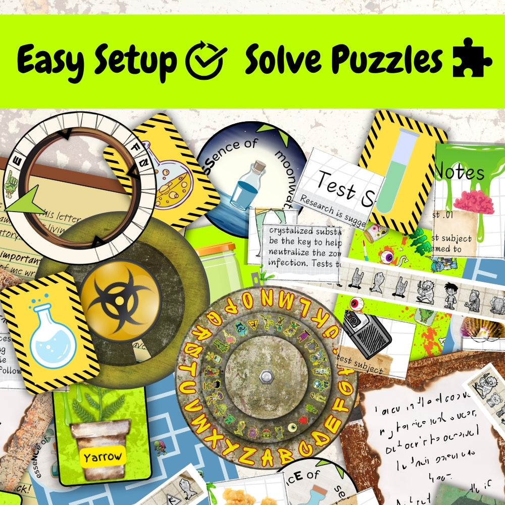 Printable Zombie Escape Room – Teens & Adults Fun