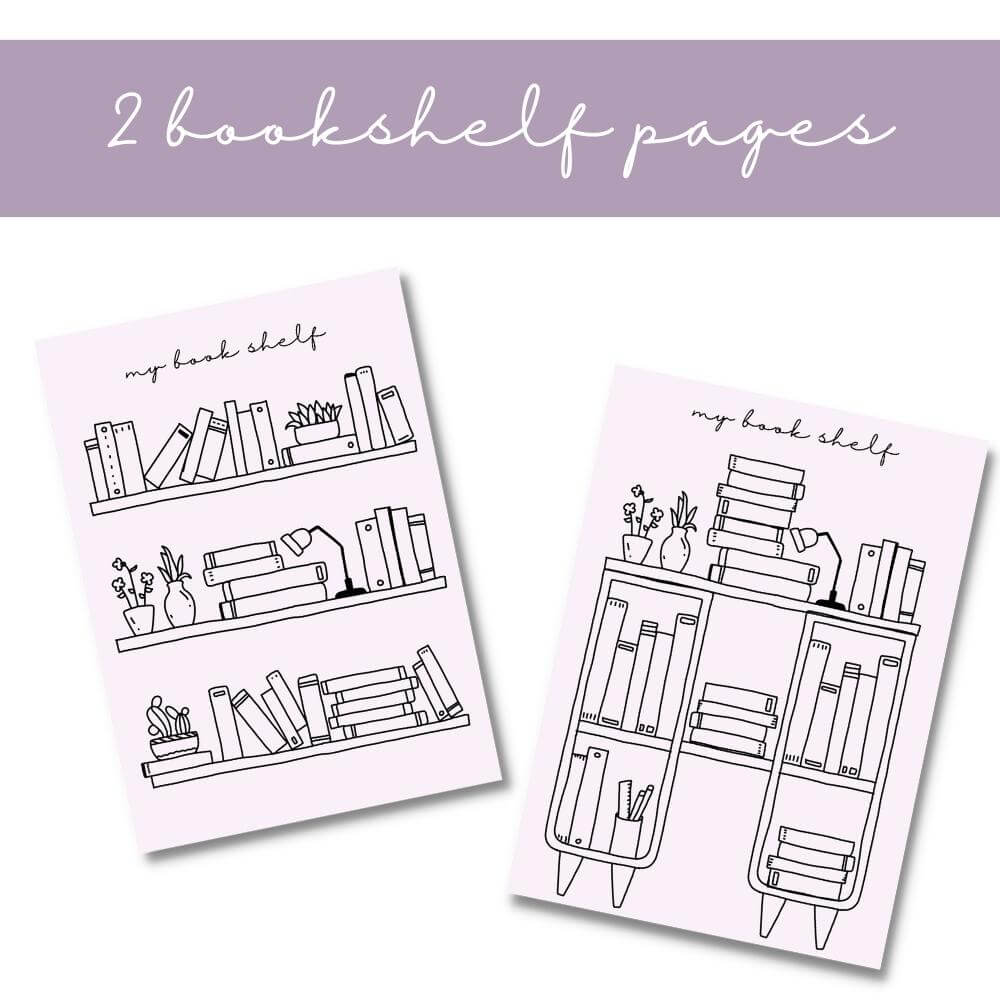 Purple Reading Planner | Track Books Notes & Reading Goals