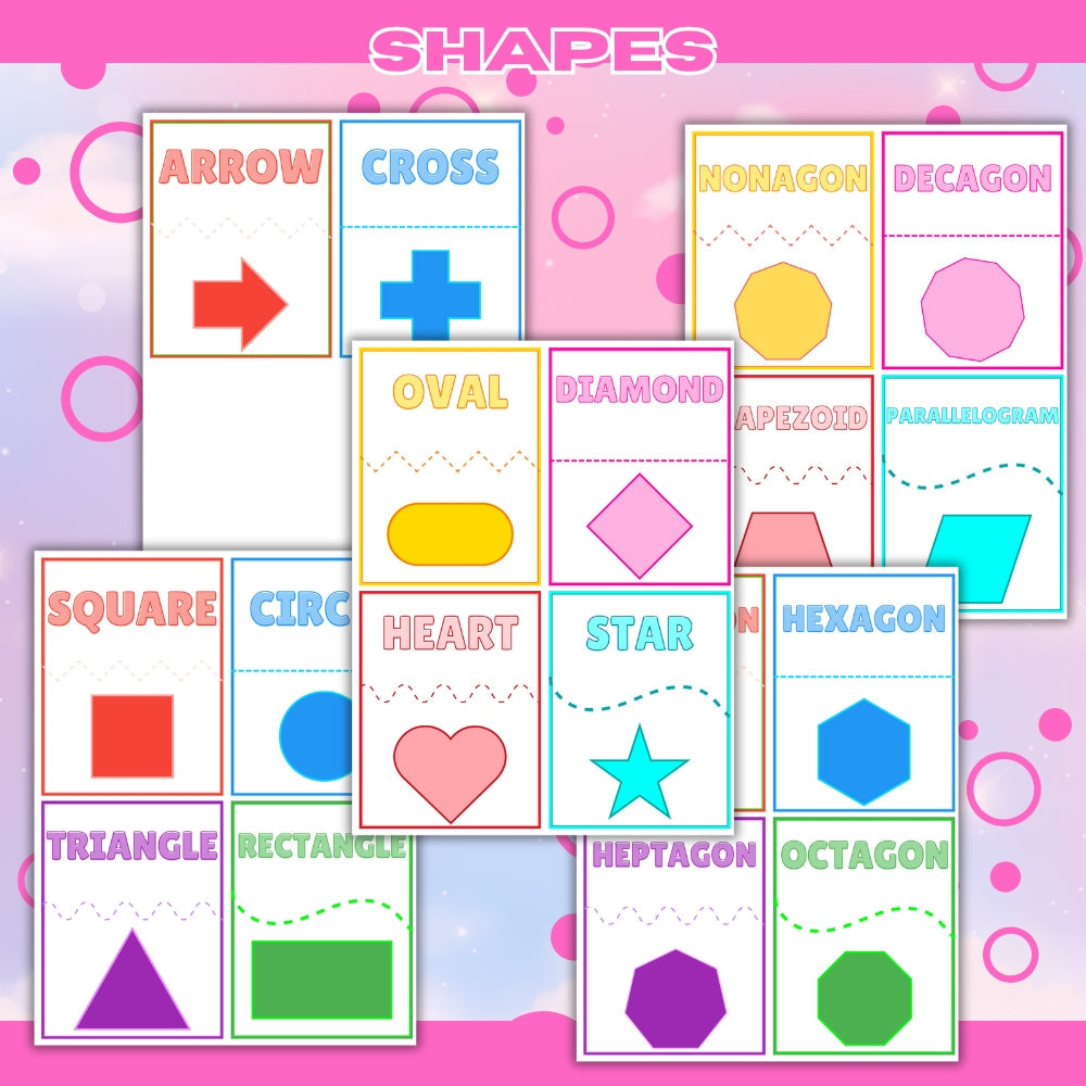 Puzzle Cards for Kids – Alphabet, Numbers & Shapes