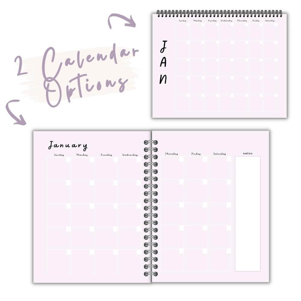 Purple Reading Planner | Track Books Notes & Reading Goals