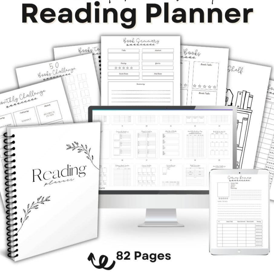 Black & White Reading Planner