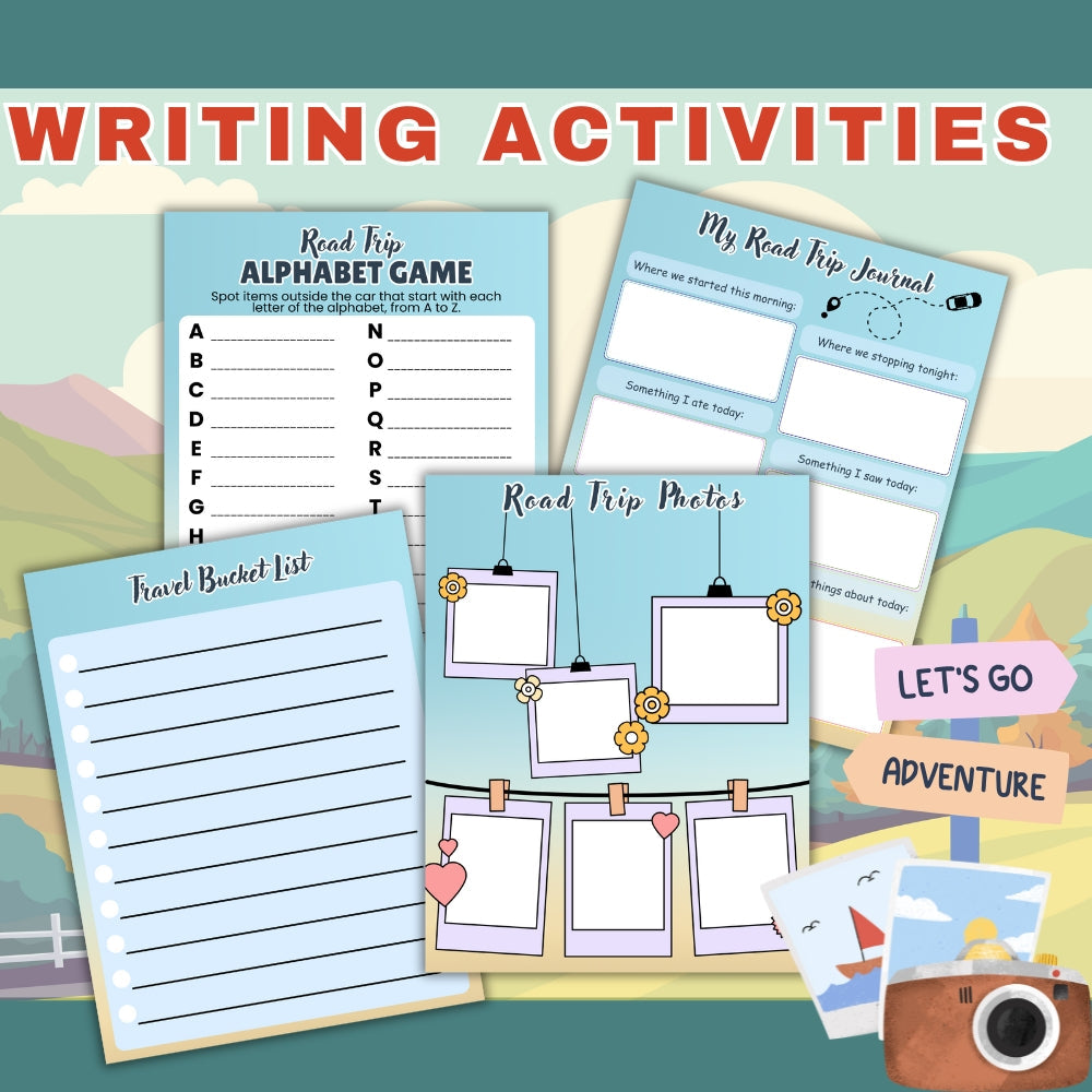 Road Trip Activities for Kids – 21 Fun Travel Printables