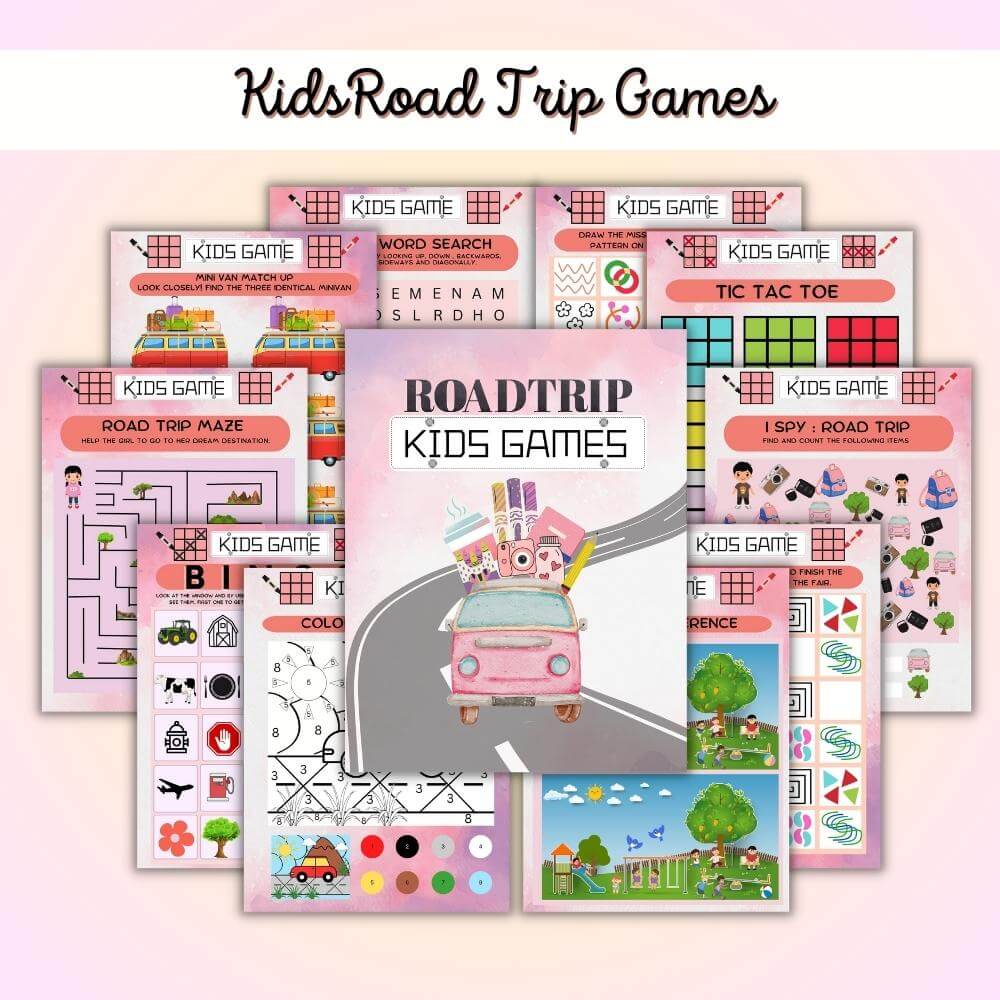 Road Trip Planner in Pink | Fun Stylish & Organized Travel