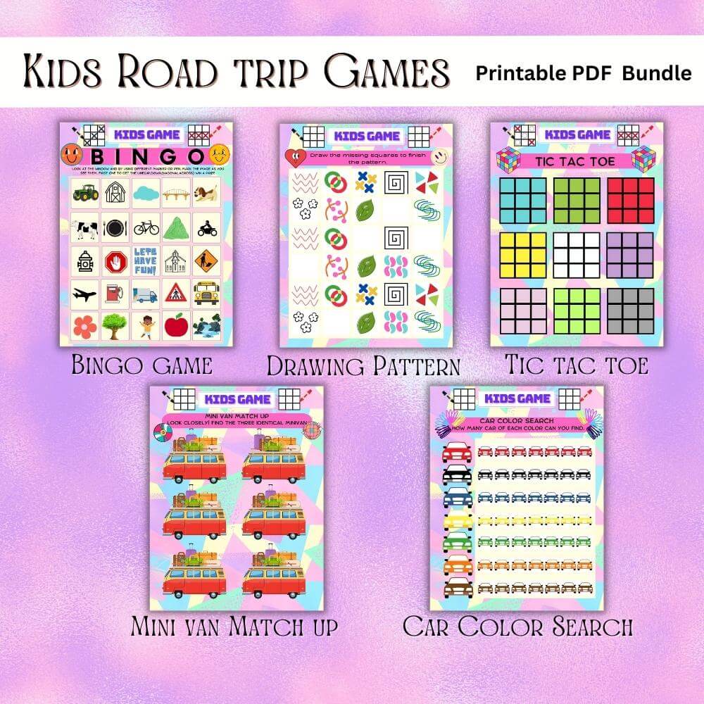 90’s Theme Road Trip Planner | Fun Retro & Organized Travel