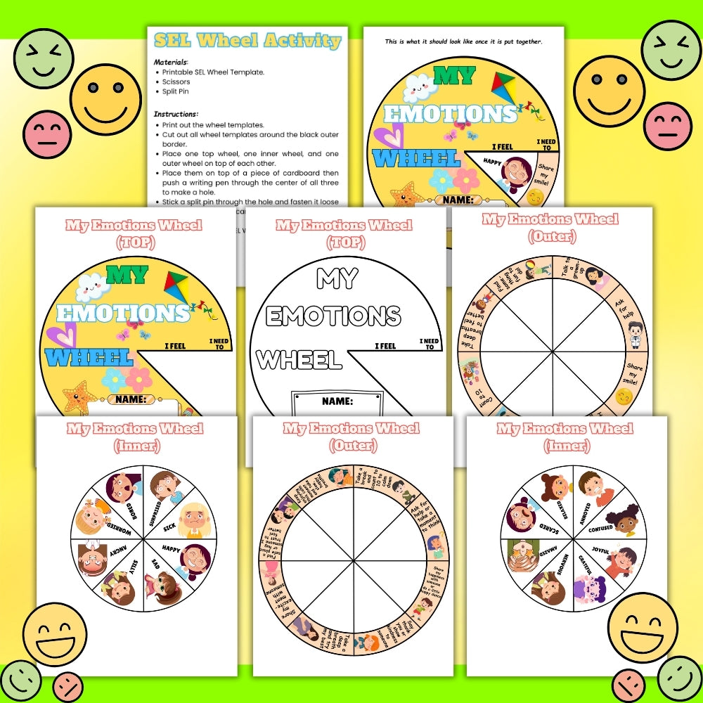 SEL Wheel Activity – Printable Social Emotional Tool