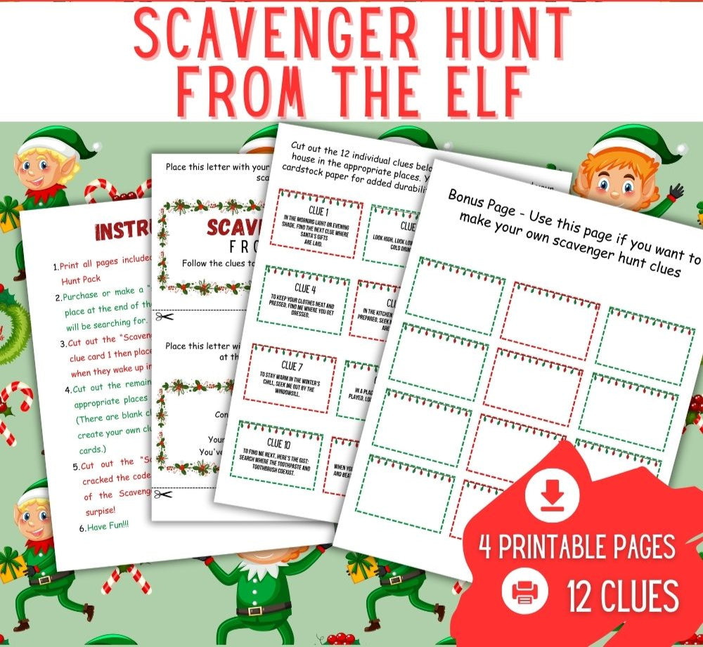 Scavenger Hunt from the Elf
