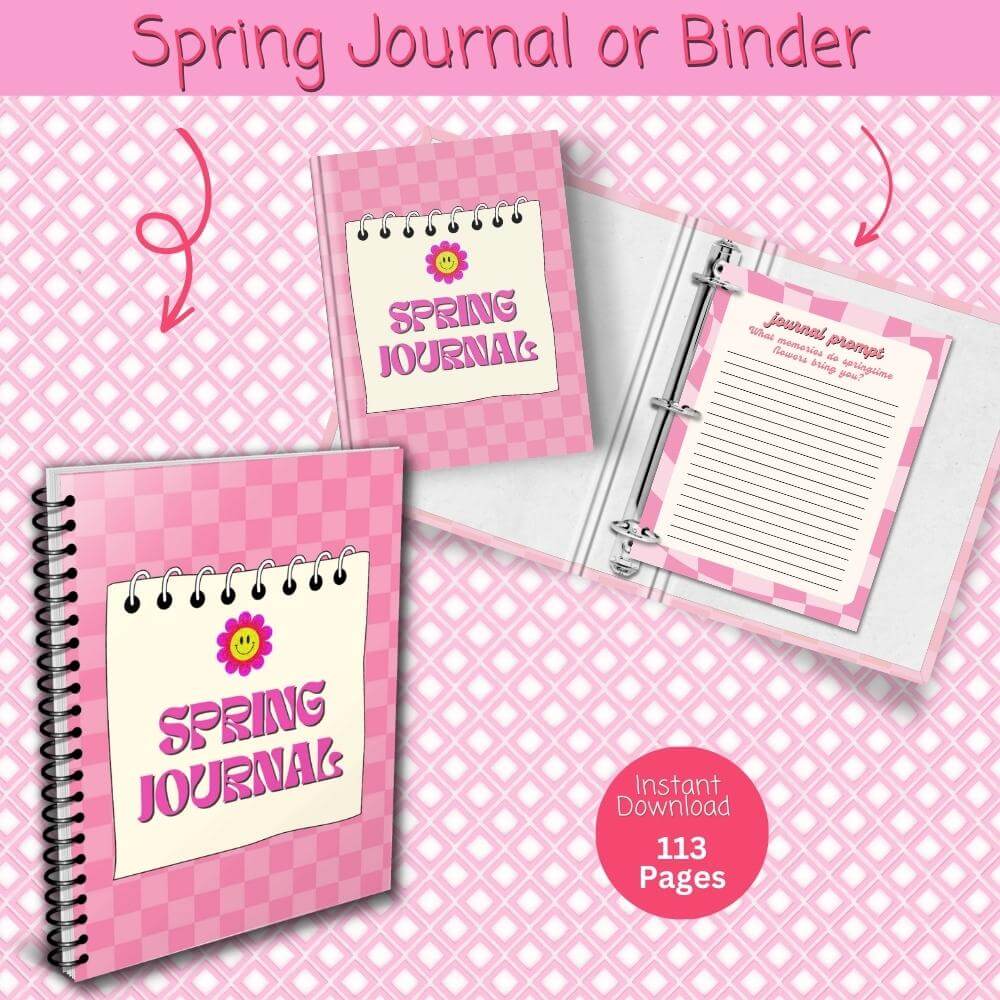 Spring Journal in Y2K Theme