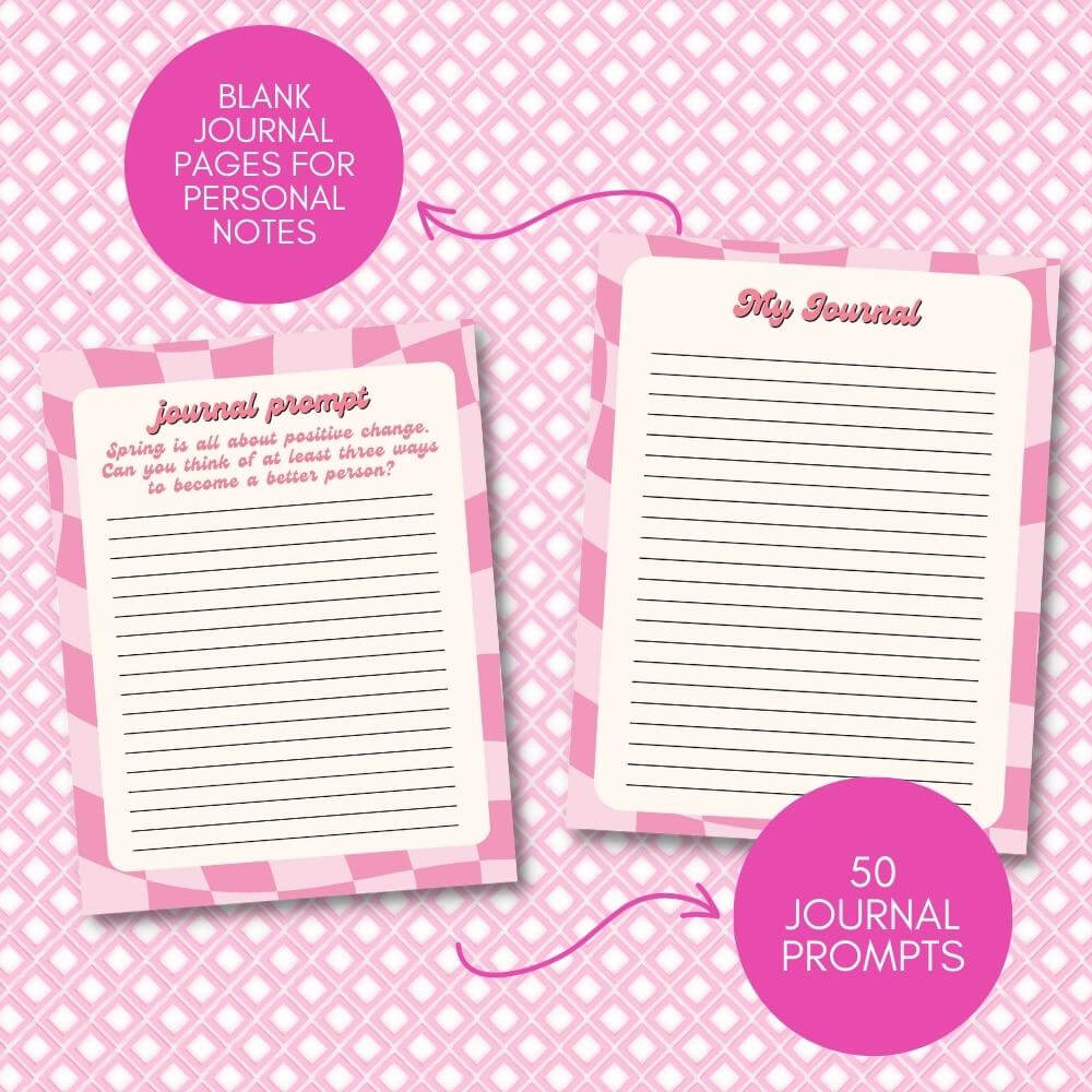 Spring Journal in Y2K Theme