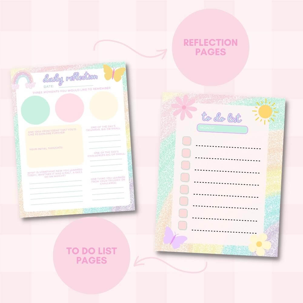 Spring Journal – 113 Page Cheerful Theme Printable