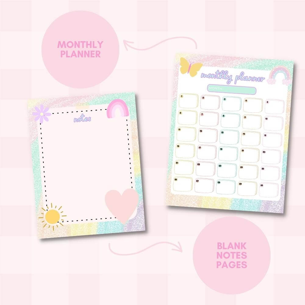 Spring Journal – 113 Page Cheerful Theme Printable