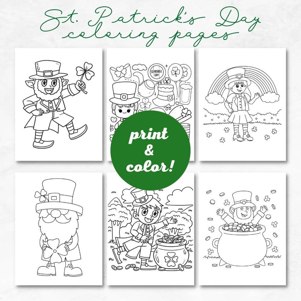 St. Patrick’s Day Decorations & Game Bundle – 27 Pages