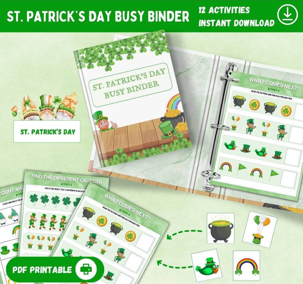 St. Patrick's Day Busy Binder