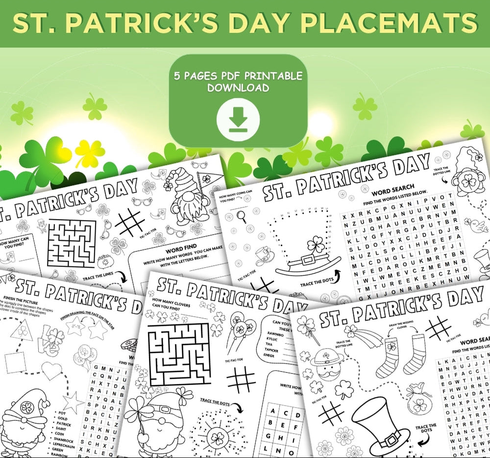 St. Patrick's Day Placemats