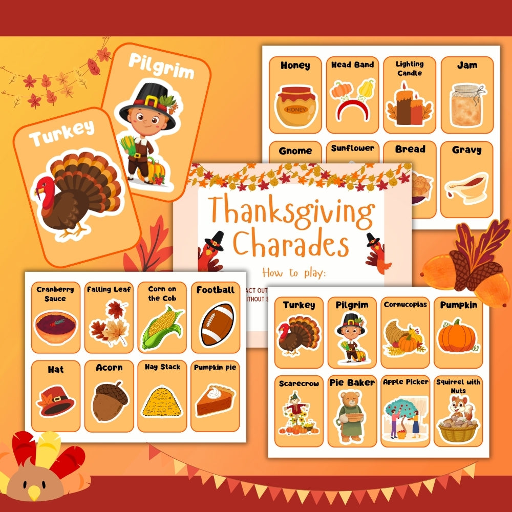 Thanksgiving Printable Board Game