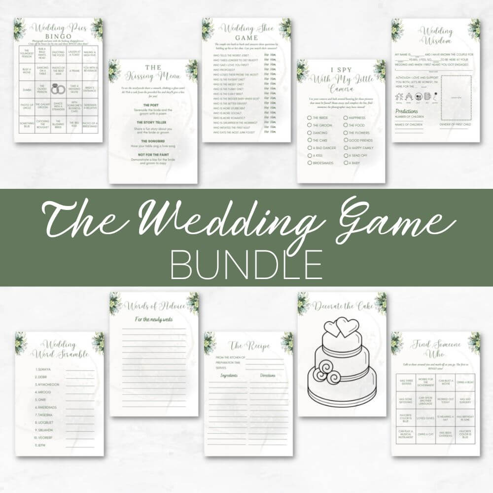 Floral Wedding Bundle – 21 Canva Templates