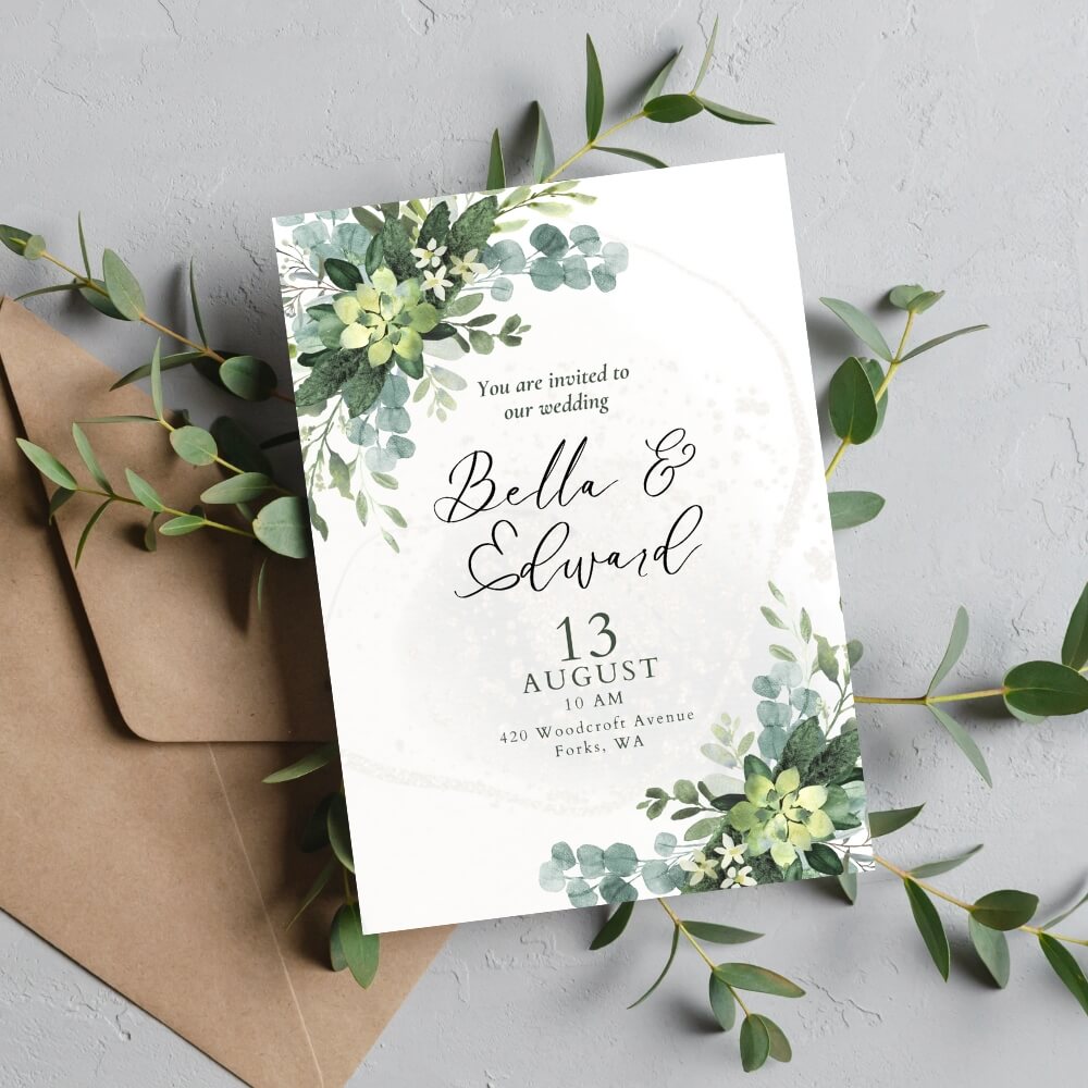 Floral Wedding Bundle – 21 Canva Templates
