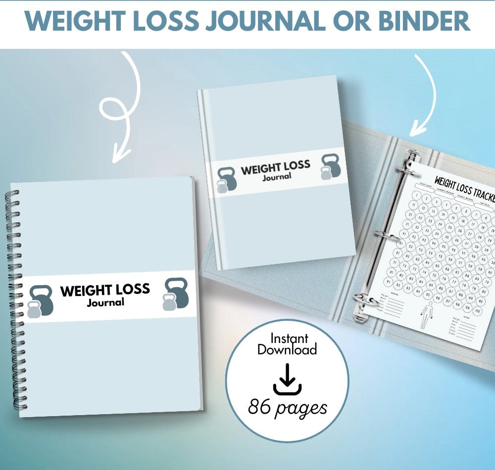 PLR Weight Loss Journal | Printable Editable Fitness Templates