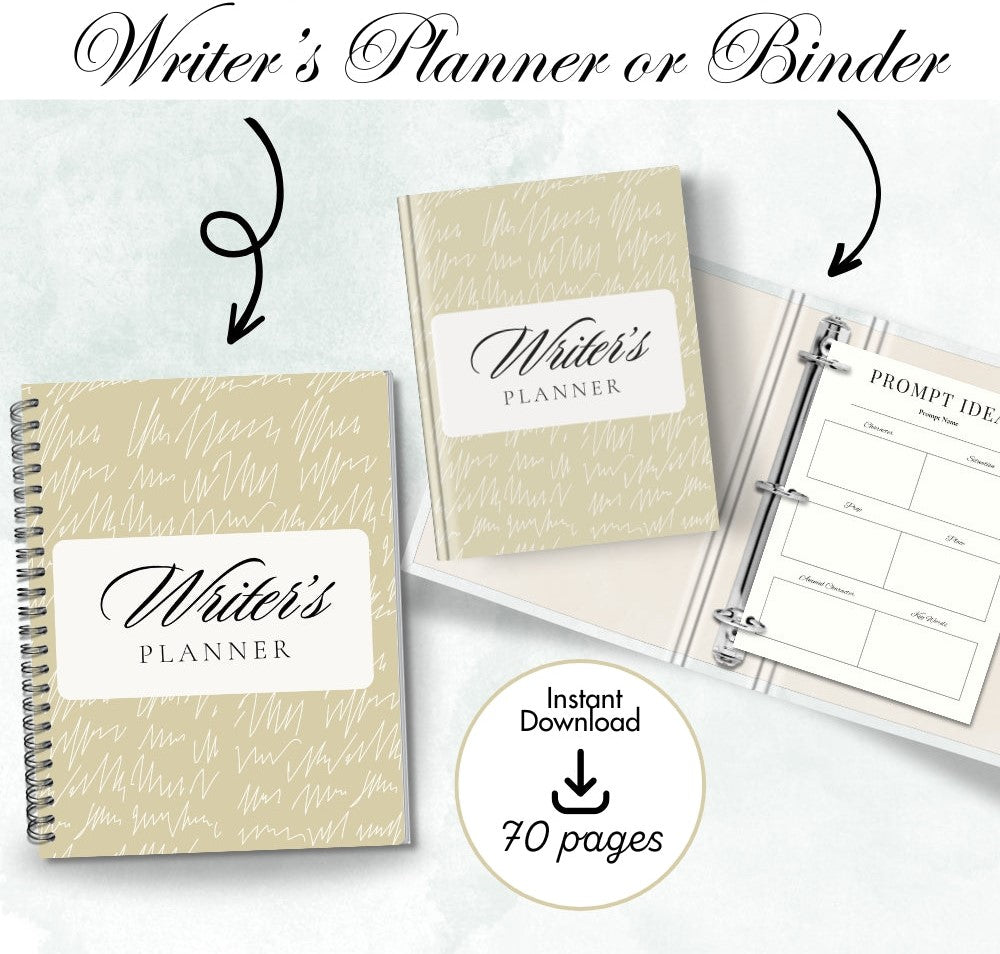 PLR Writer’s Planner | Printable & Editable Writing Templates