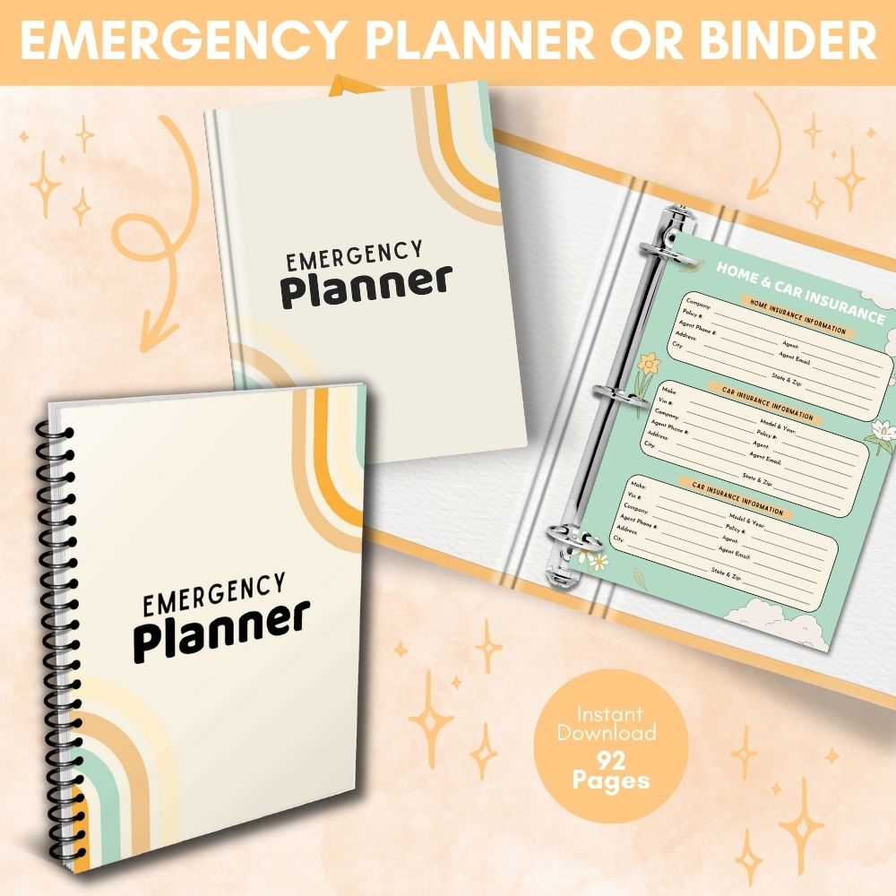 Green/Orange Emergency Planner