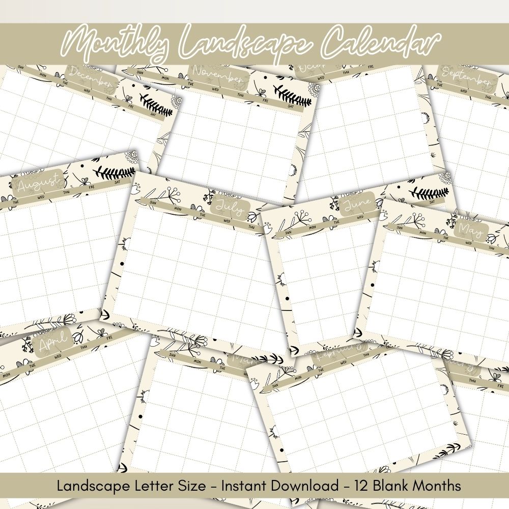 ADHD Planner With Floral Theme Design