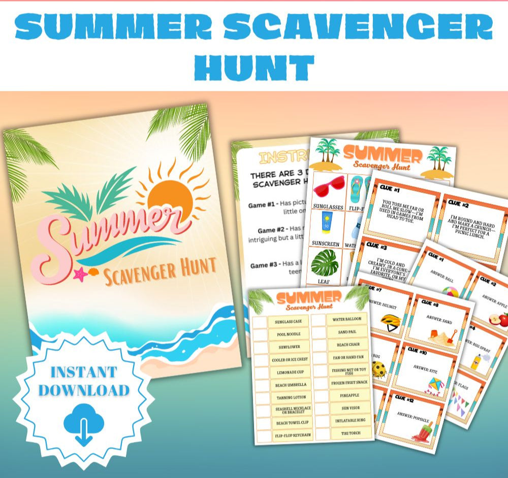 Printable Summer Scavenger Hunt