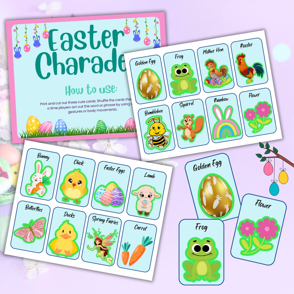 Easter Printable Board Game Bundle – Fun Family Play