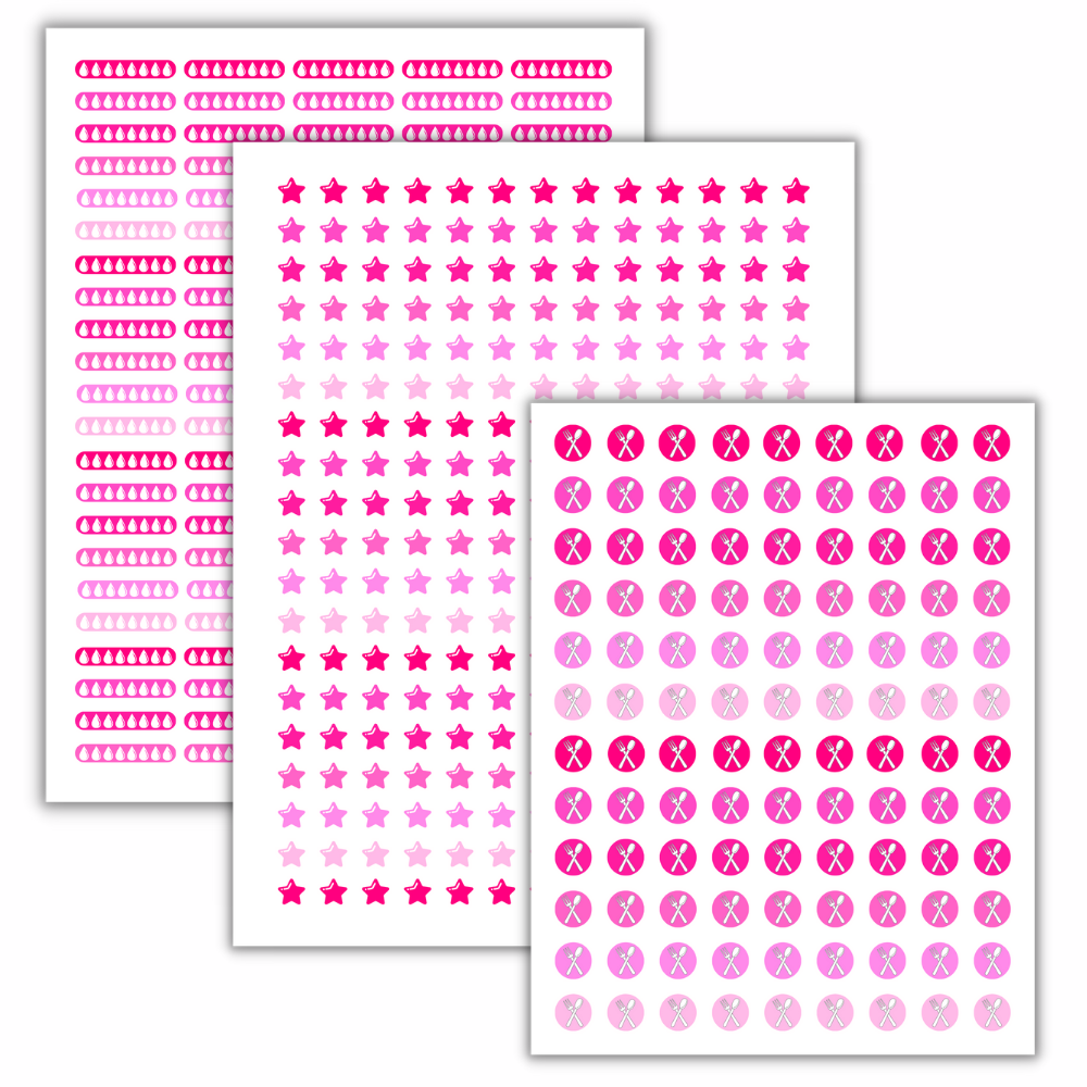 Pink Planner Stickers – 16 Page Printable Set