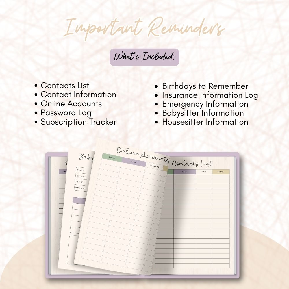 ADHD Planner | Flower Design for Focus Organization & Calm
