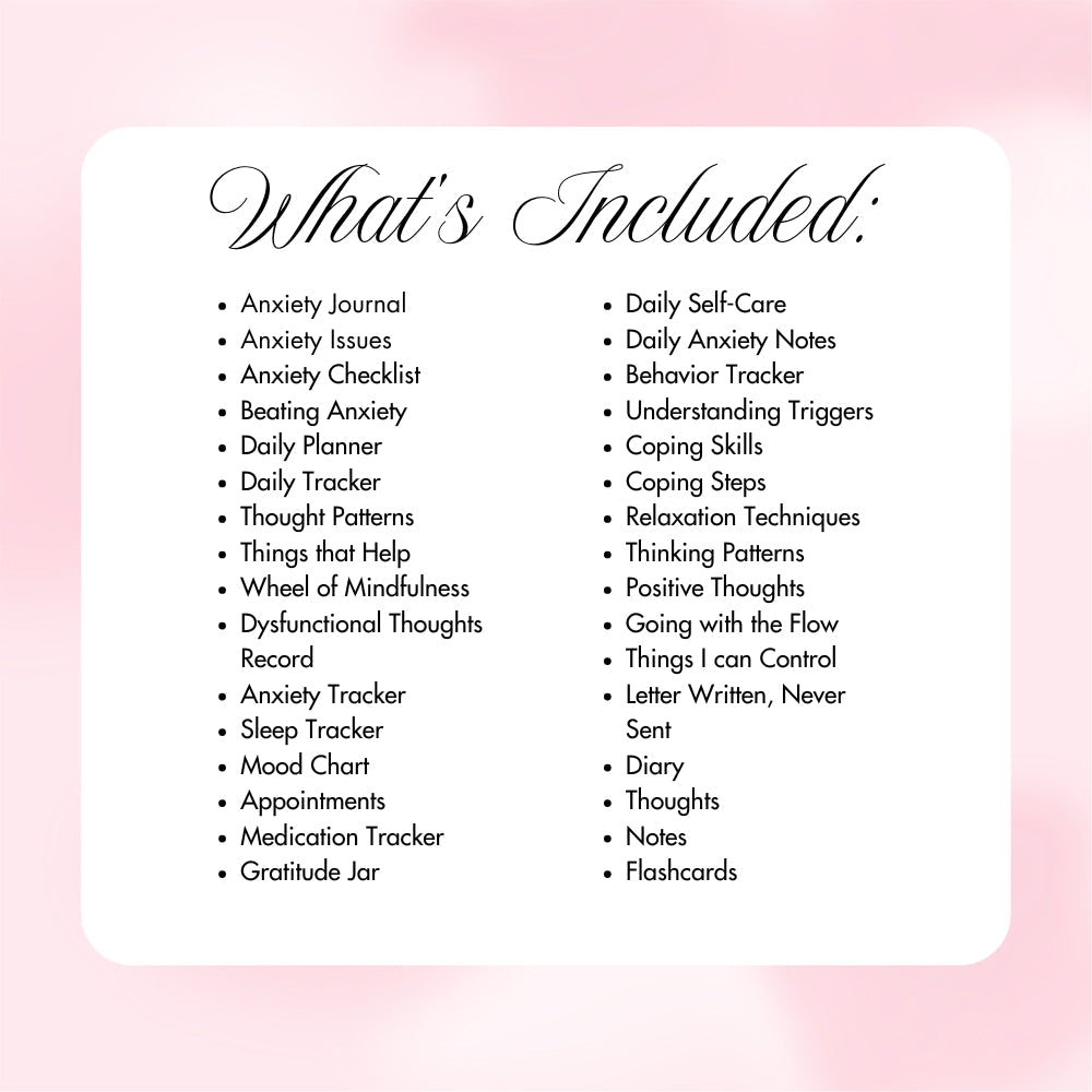 PLR Anxiety Planner | Printable & Editable Mental Health Templates