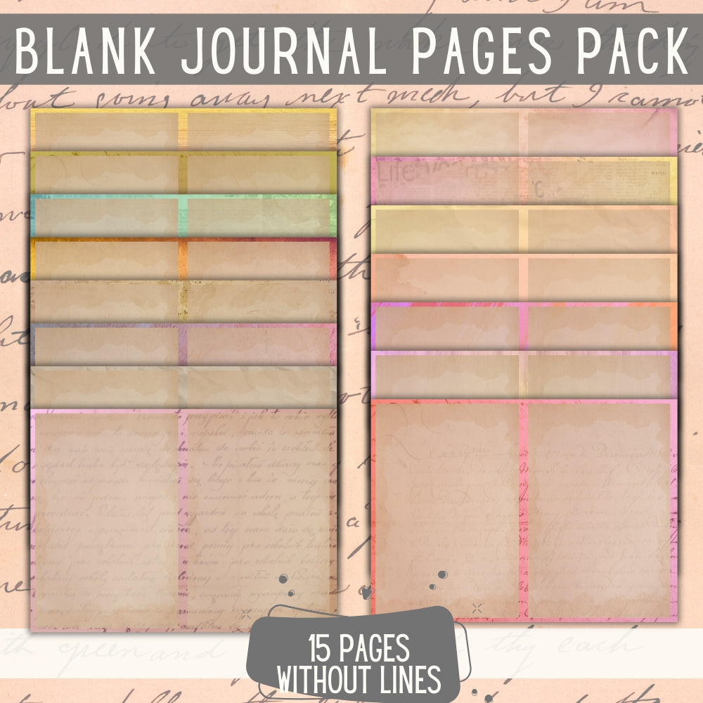 PLR Blank Journal Pages | Journals for writing and creativity | My Store
