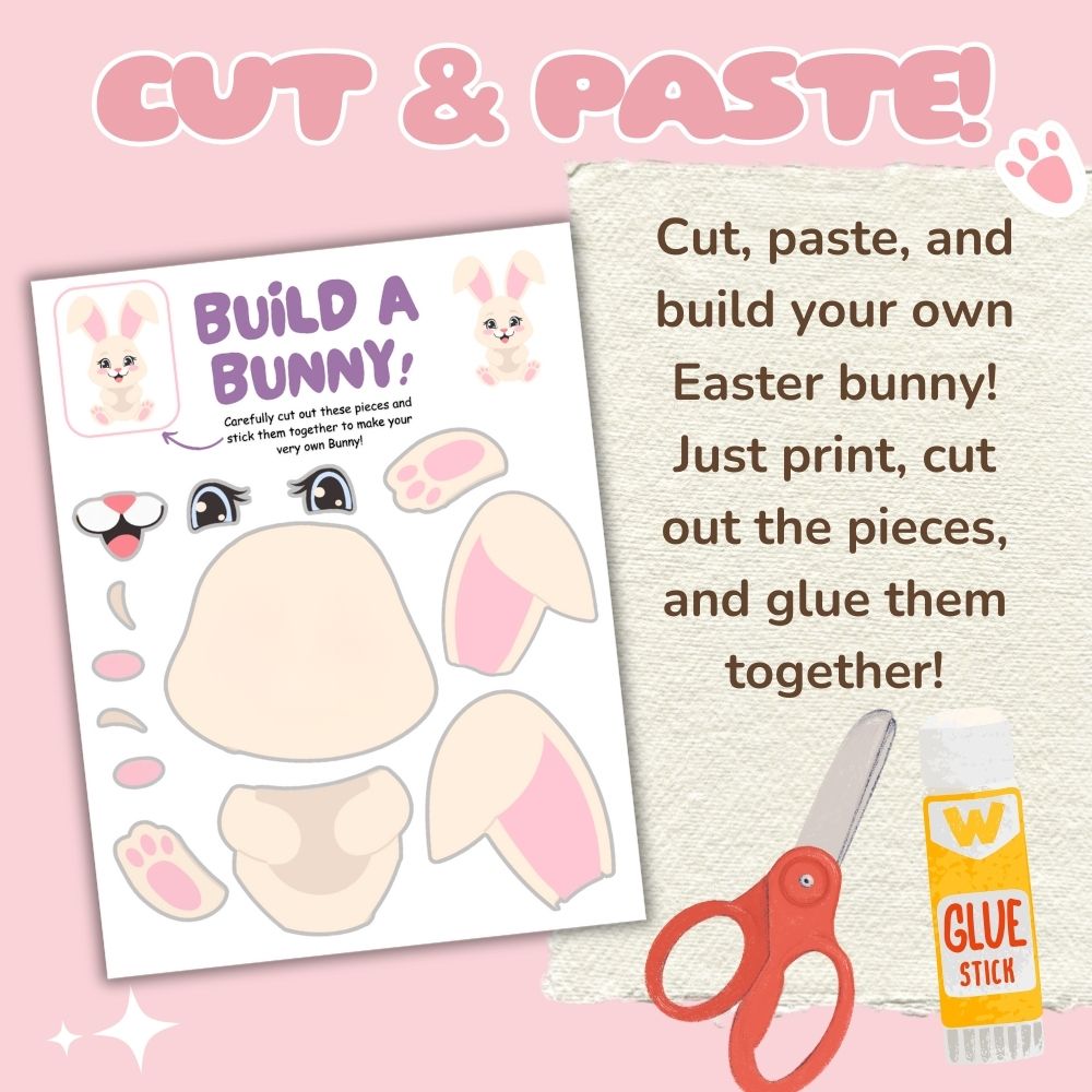 Build a Bunny Printable Craft – Fun Easter Activity for Kids