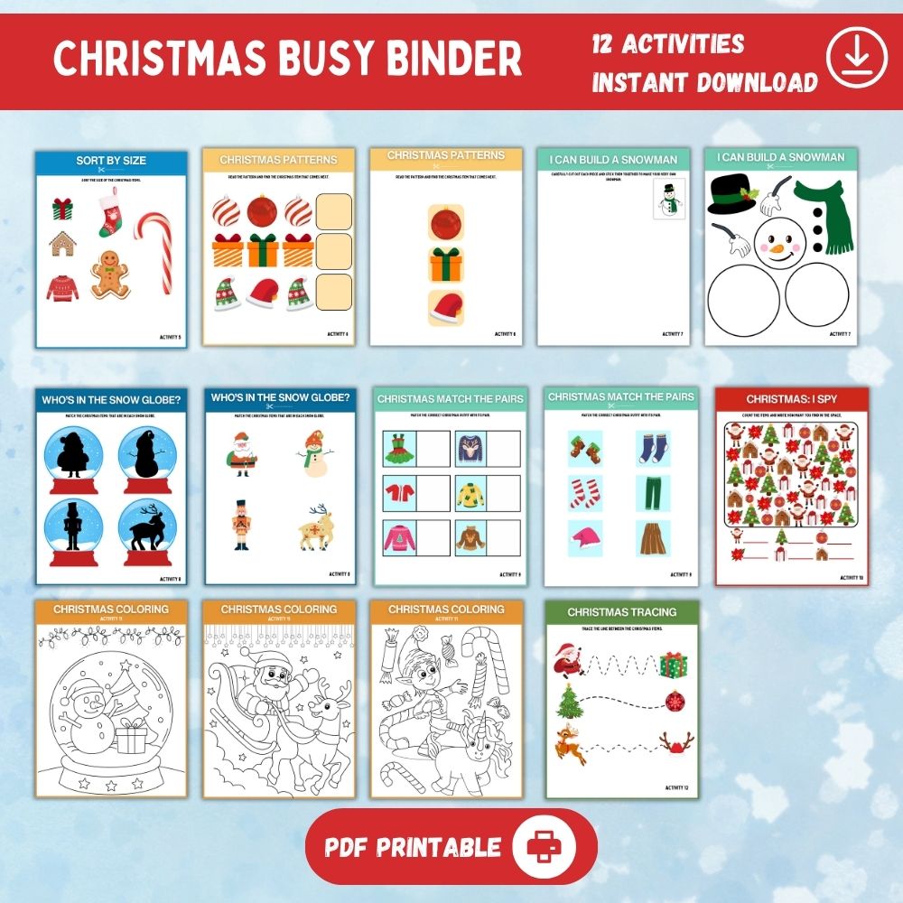 Christmas Busy Binder