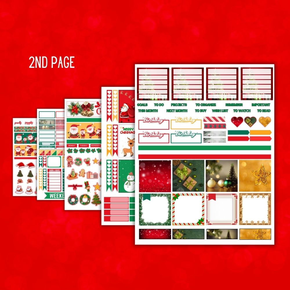 Christmas Planner Stickers – Holiday Printable Pack
