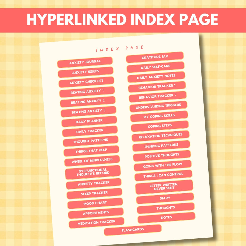 Digital Anxiety Planner
