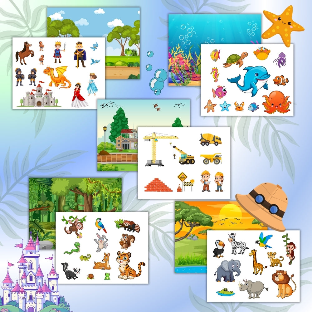 Interactive Scenery Kit – 10 Printable Scenes for Kids
