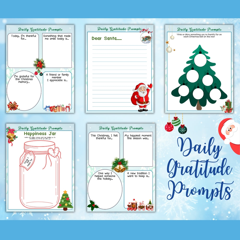 PLR Kids Christmas Gratitude Journal | Journals for holiday gratitude | My Store